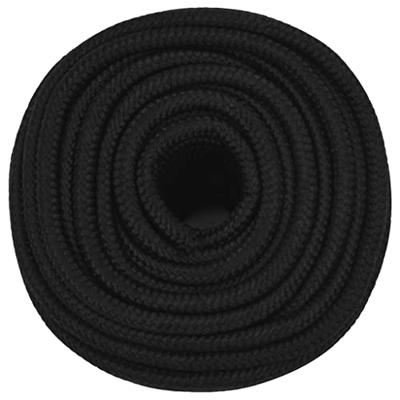 VidaXL Werktouw 12 mm 100 m polyester zwart VidaXL Werktouw 12 mm 100 m polyester zwart