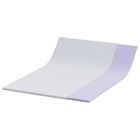 Matraspads Wit 140 x 190 cm 100% polyester jacquard stof - thumbnail