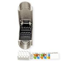 ROLINE veldmontage RJ-45 connector Cat.6A (Klasse EA), STP, zilver - thumbnail