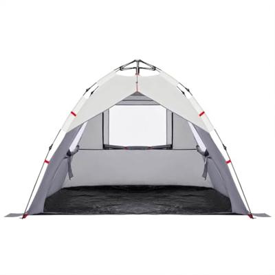 Strandtent 3-persoons waterdicht snelontgrendeling grijs Strandtent 3-persoons waterdicht snelontgrendeling grijs