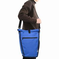 VidaXL Fietstas blauw 34 x 16 x 59 cm polyester - thumbnail