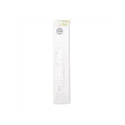 Crepepapier 50x250cm wit pak a 12 rol