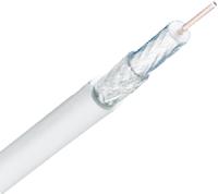 Coax kabel 90dB afgeschermd op rol 100m wit - thumbnail