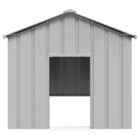 Hondenhok met dak 114x202x101 cm gegalvaniseerd staal - thumbnail