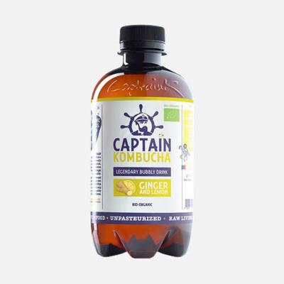 The GUTsy Captain Kombucha Ginger & Lemon