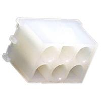 Molex 10845030 Female header, inbouw (standaard) Totaal aantal polen: 3 Rastermaat: 6.35 mm Inhoud: 1 stuk(s) Bulk - thumbnail