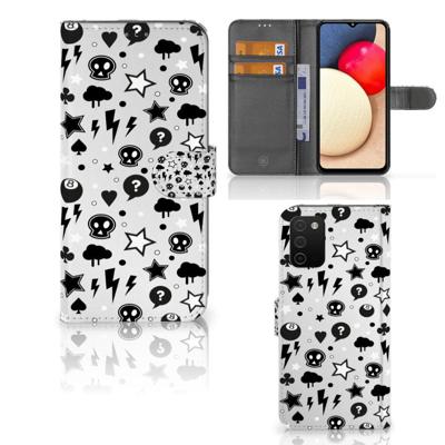 Telefoonhoesje met Naam Samsung Galaxy A03s Silver Punk Telefoonhoesje met Naam Samsung Galaxy A03s Silver Punk