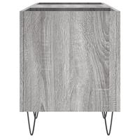 Platenkast 121x38x48 cm bewerkt hout grijs sonoma eikenkleurig - thumbnail