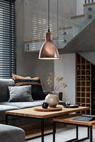 Eglo HanglampPriddy pendel bronsbruin - 49492 - thumbnail