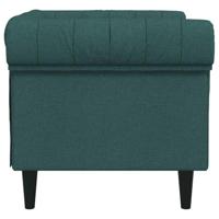 Fauteuil Chesterfield-stijl stof donkergroen - thumbnail