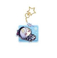 Genshin Impact Q Version Sticker Series Acrylic Keychain Qiqi 9 cm - thumbnail