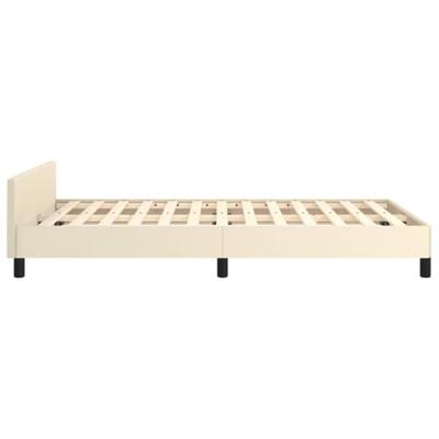 Bedframe zonder matras 120x190 cm kunstleer crème