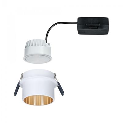 Paulmann 93380 Gil LED-inbouwlamp LED LED vast ingebouwd 6.5 W Wit (mat), Goud Paulmann 93380 Gil LED-inbouwlamp LED LED vast ingebouwd 6.5 W Wit (mat), Goud