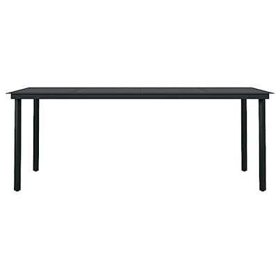 7-delige Tuinset donkergrijs