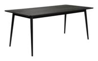 ZILT Eettafel 'Hany' Essenhout Visgraat, 160 x 80cm, kleur Zwart - thumbnail