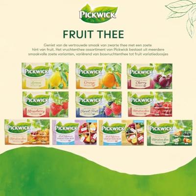 Thee pickwick aardbei 20x1.5gr | 12 stuks
