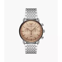 Emporio Armani chronograaf quartz beige wijzerplaat HerenhorlogeAR11239 - thumbnail