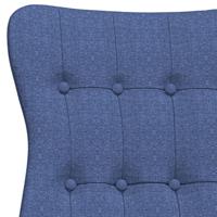 Relaxstoel stof blauw - thumbnail