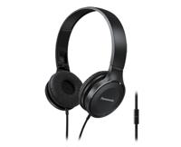 Panasonic RP-HF100ME On Ear koptelefoon Kabel Stereo Zwart Vouwbaar, Headset Mobiele telefoon - thumbnail