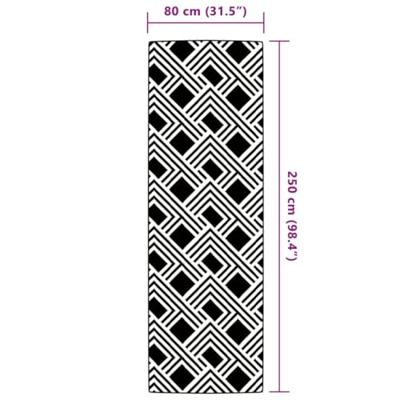 Buitenkleed ARAKIL 80x250 cm PP grijs