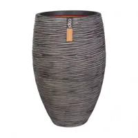 Capi vaas elegant deluxe rib - Ø45 cm antraciet - thumbnail