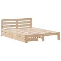 Bedframe zonder matras massief grenenhout 120x200 cm - thumbnail