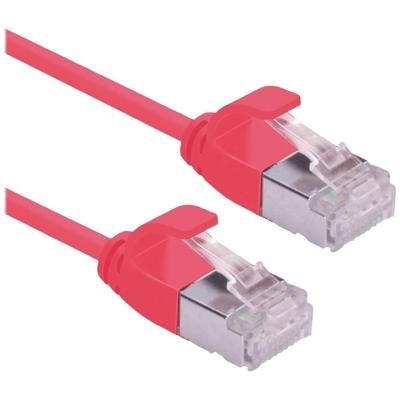 ROLINE F/UTP DataCenter Patchkabel Cat.6A (Class EA), LSOH, extra dun, rood, 0,15 m ROLINE F/UTP DataCenter Patchkabel Cat.6A (Class EA), LSOH, extra dun, rood, 0,15 m