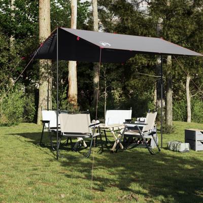 VidaXL Kampeerluifel waterdicht 300x294 cm grijs en oranje VidaXL Kampeerluifel waterdicht 300x294 cm grijs en oranje