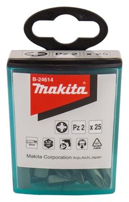 Makita Accessoires Schroefbit PZ2x25mm 25 stuks - B-24614 - B-24614