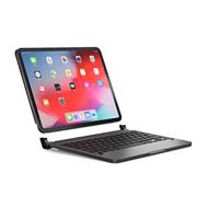 Brydge 11.0 Pro, hoogwaardig bluetooth-toetsenbord van aluminium, Duitse lay-out QWERTZ, voor de iPad Pro 11.0, inclusief magnetische iPad Cover, space grijs - thumbnail