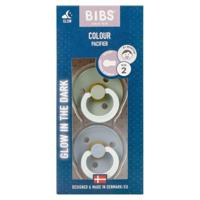 BIBS Glow Fopspeen 0-6 Maanden Sage/Cloud - thumbnail