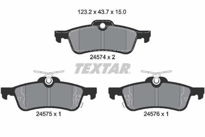 Remblokkenset, schijfrem 2457401