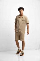 Off The Pitch Double Script Shirt Heren Sand - Maat S - Kleur: Sand | Soccerfanshop - thumbnail