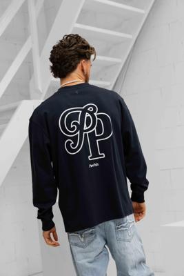 Pure Path Initial Longsleeve T-Shirt Heren Donkerblauw - Maat M - Kleur: Donkerblauw | Soccerfanshop
