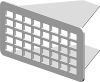 RenoFix RVS Renovatierooster 5 x 10,5 cm - thumbnail