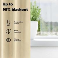 VidaXL Verduisterende gordijnen 2 pcs crème 140 x 245 cm fluweel - thumbnail