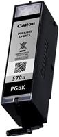 PGI-570PGBK XL - 22 ml - hoog rendement - zwart - origineel - blister - inkttank - thumbnail