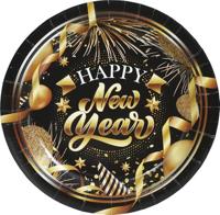 Elegante Nieuwjaar Bordjes 23cm (6st) - thumbnail