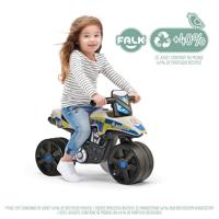 Politiemotorfiets - FALK - Brede wielen en stuur - Gemaakt in Frankrijk - 40% gerecycled plastic - Vanaf 2 jaar - thumbnail