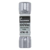 Eaton KTK-15 KTK-15 Zekeringsinzetstuk (Ø x l) 10 mm x 38 mm 15 A 600 V Supersnel -FF- Inhoud 10 stuk(s) - thumbnail