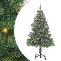 VidaXL Kerstboom met 300 led met standaard groen 180 cm pvc - thumbnail