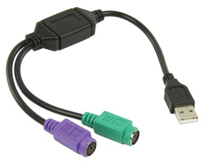 USB 2.0 naar PS/2 Adapter voor toetsenbord