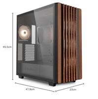 Sharkoon Rebel C70G RGB tower behuizing 2x USB-A | 1x USB-C | RGB | Tempered Glass - thumbnail