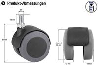 Metafranc Dubbel Wiel Parket 50Mm M8 W - WU0800330 - thumbnail