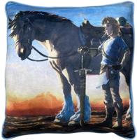 The Legend of Zelda Breath of the Wild Double Sided Cushion - Link & Horse - thumbnail