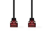 CAT6 UTP Platte Netwerkkabel | RJ45 Male - RJ45 Male | 0,5 m | Zwart - thumbnail