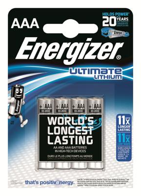 Energizer batterij Lithium AAA (blister 4st) - thumbnail