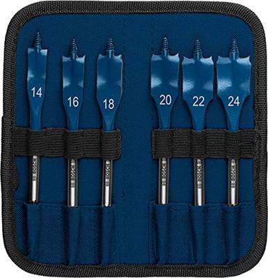 Bosch Accessories 2608900332 Hout-freesboorset 14 mm, 16 mm, 18 mm, 20 mm, 22 mm, 24 mm Gezamenlijke lengte 152 mm Zeskant schacht 6 stuk(s) - thumbnail