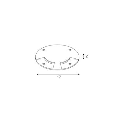 SLV BIG PLOT 1001262 Afdekking Antraciet