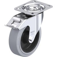 Blickle LE-POEV 125R-FI-SG Zwenkwiel met rem Wieldiameter: 125 mm Draagvermogen (max.): 150 kg 1 stuk(s) - thumbnail